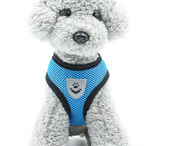 Soft Dog Pet Harness Breathable Comfortable Many Colors Puppy S M Black Red Blue