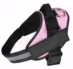 No Pull Dog Pet Harness Adjustable Control Vest Dogs Reflective S M L Large Pink