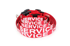 ALL ACCESS K-9 Service Dog Collar Canine Adjustable Red Reflective Buckle XS-XL