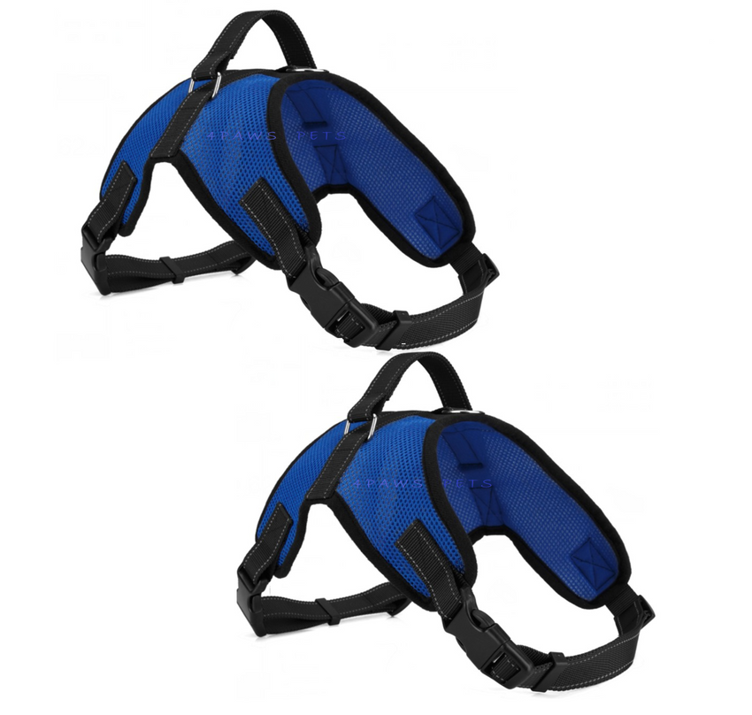 2 PACK Dog Pet Vest Harness Strap Adjustable Nylon Small Medium Large XL No Pull