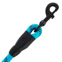 5FT Service Dog Rope Leash Lead Train Padded Handle Reflective Nylon M L Black
