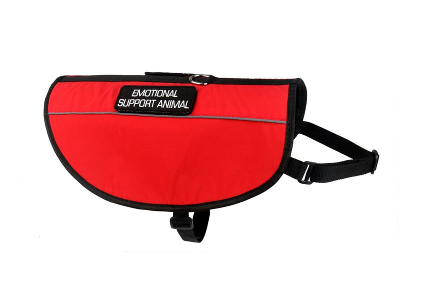 Dog Emotional Support ESA Vest Harness Adjustable Canine Reflective Light  XS-XL