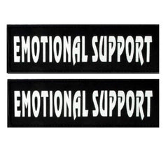SERVICE DOG, EMOTIONAL SUPPORT ANIIMAL ESA E.S.A. PATCHES SMALL MEDIUM S L