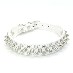 Small Dog Spiked Studded Rivets Dog Pet Faux PU Leather Collar Toy Small S XXS
