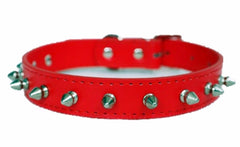 Studded Small Spiked Rivet Dog Pet Leather Collar Pink Red Black Purple Small XS
