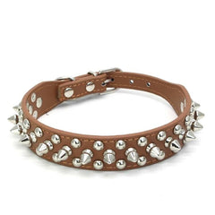 Copy of Small Dog Spiked Studded Rivets Dog Pet Faux PU Leather Collar Toy Small S XXS