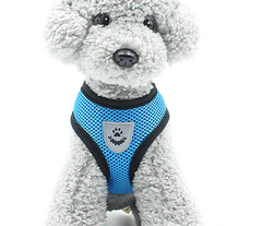 Pet Control SMALL Dog Harness Soft DOUBLE Mesh Walk Collar Safety Strap Vest XS