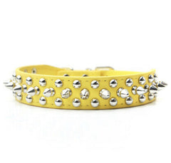 Small Dog Spiked Studded Rivets Dog Pet Faux PU Leather Collar Toy Small S XXS